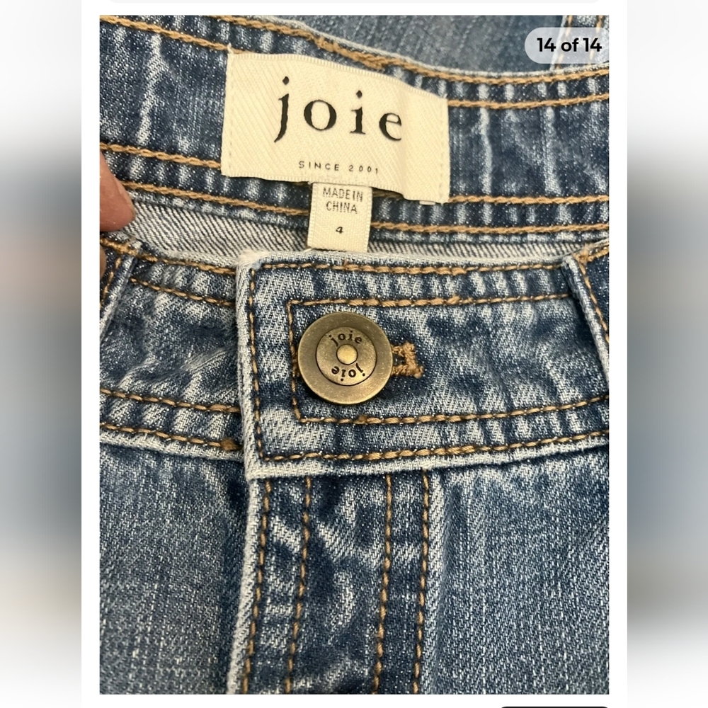 Joie Button Front Jean Skirt - Size 4 - Picture 4 of 4